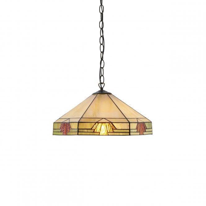 NEVADA Tiffany hanging pendant light in Art Deco style