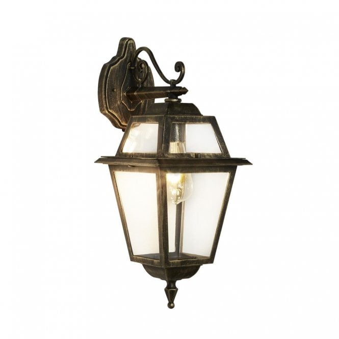 NEW ORLEANS traditional black gold garden wall lantern