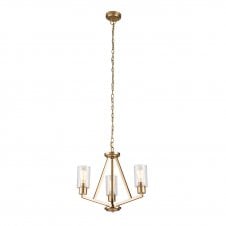 DERYN 3 Light Chandelier Steel