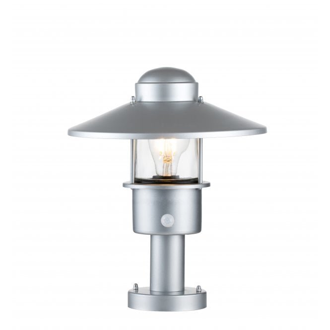  KLAMPENBORG Light Pedestal In Stainless Steel And Clear Glass
