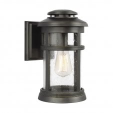Traditional bronze out door wall light suitable for coastal locations. 