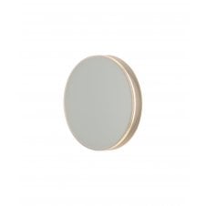 Small round white light fitting for outdoors walls
