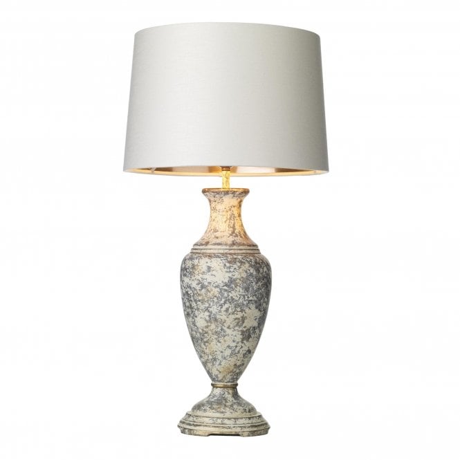NOBLE table lamp in a hand painted cream/gold
