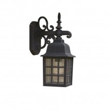 NORFOLK traditional black garden wall lantern