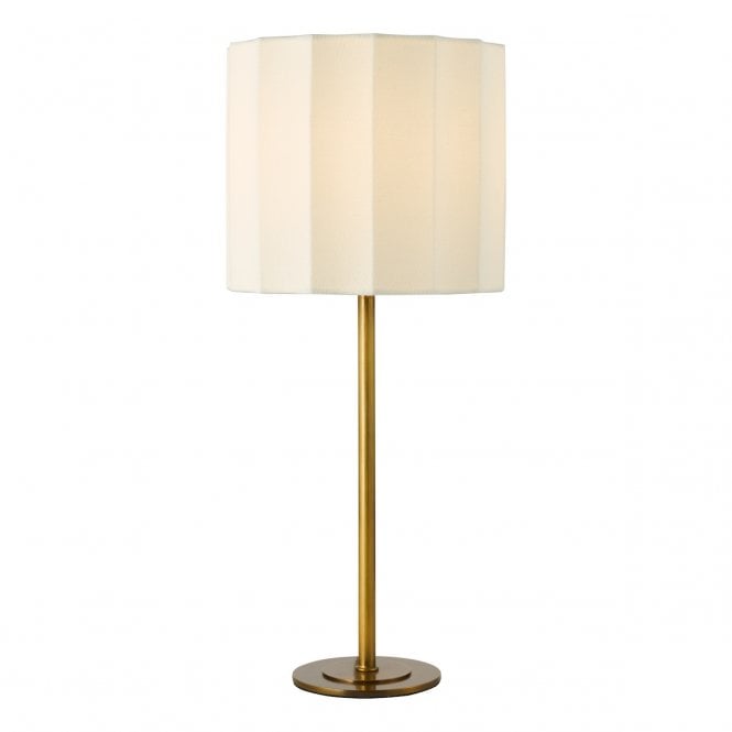 Noura Table Lamp - Antique Bronze and Ivory with Shade