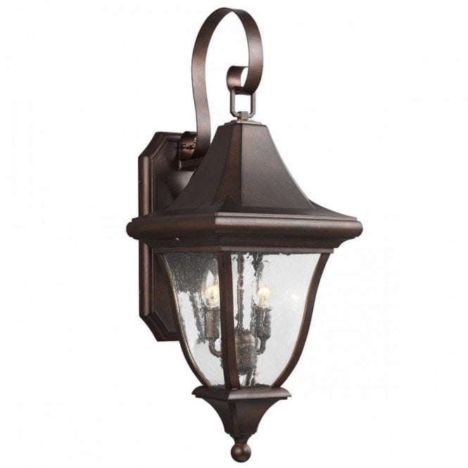 OAKMONT medium traditional outdoor wall lantern in patina bronze