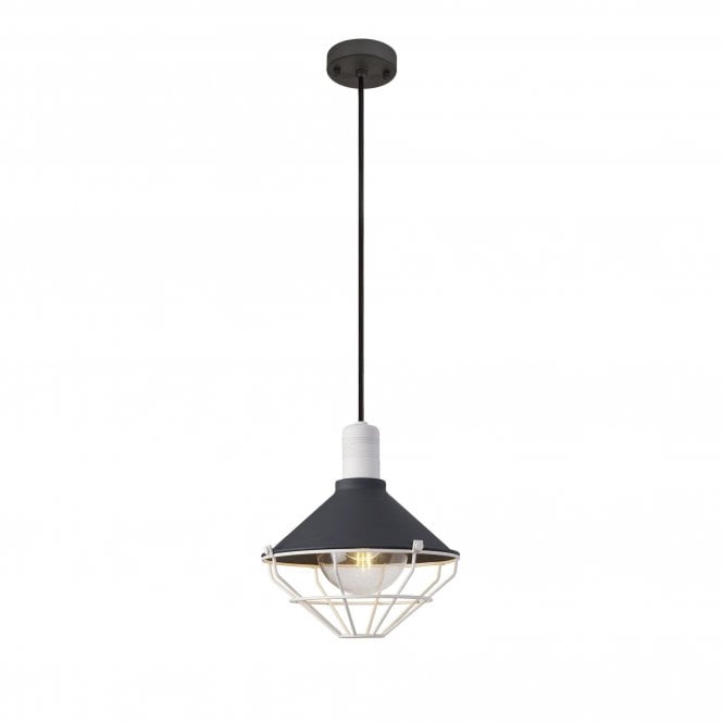 OCTOCAGE Pendant Lamp IP65 Use Indoor or Outdoor, Antracite Matt White,