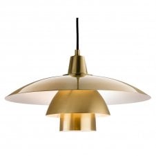 OLSEN contemporary brushed brass ceiling pendant