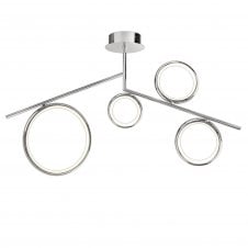 OLYMPIA LED Ceiling Light 4 Rings Polished Chrome