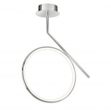 OLYMPIA LED Ceiling Light Ring Polished Chrome