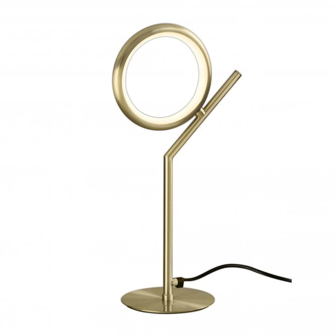 OLYMPIA LED Table Lamp Ring Satin Gold