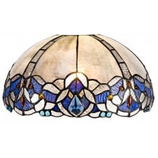 Tiffany easy fit shade in blue and clear glass