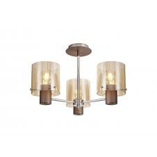 mocha brown semi flush ceiling light