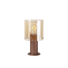 OMBRE Coffee Table Lamp with Mocha Fade Glass Shade