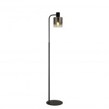 OMBRE Floor Lamp | 1 Light E27 | Black and Smoke Fade Glass
