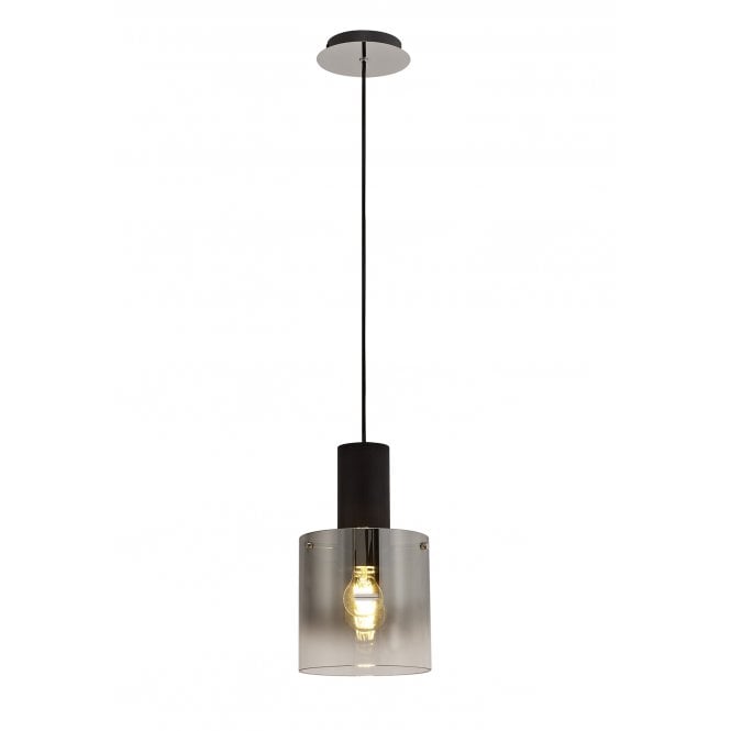 OMBRE Smoke Glass Ceiling Pendant  Black, Smoke, Clear Ombre Style