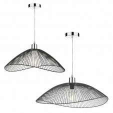 Onza Easy Fit Ceiling Shade Matte Black - Twin Pack