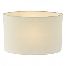 30cm oval cotton lampshade in ivory