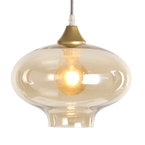 OPT Shade Amber Mushroom Globe GLASS ONLY
