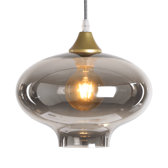 OPT Shade Smoke Mushroom Globe GLASS ONLY