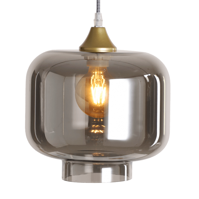 OPT Shade Smoke Short Cylinder GLASS ONLY