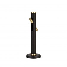 OPTIC 2 Light LED Table Lamp Sand Black/Gold with 3 year warranty