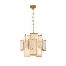 modern white frosted alabaster glass panelled ceiling pendant