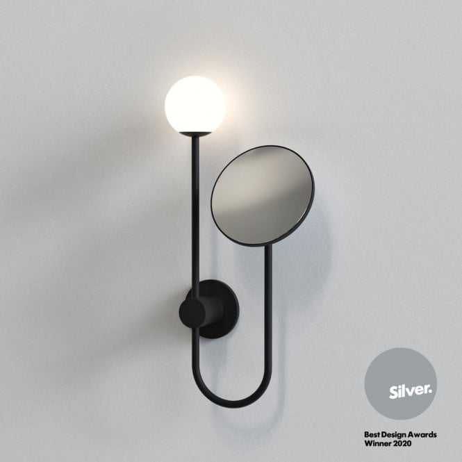 ORB Globe Wall Light | Matt Black | Mirror | Award Winning