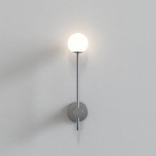 ORB Globe Wall Light finished in Polished Chrome