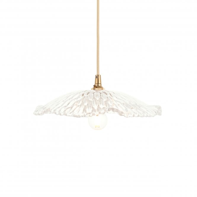 Orchid Easyfit Textured Glass Pendant Shade