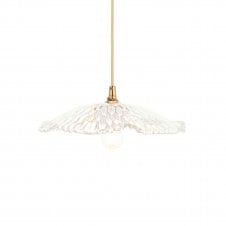 easy fit textured glass pendant shade