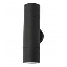 Ortega 2 Light LED Garden Wall Light | Matt Black | The Lighting Company 