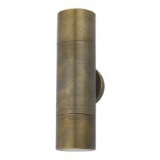 Ortega 2 Light wall Light | Antique Brass Ip65 