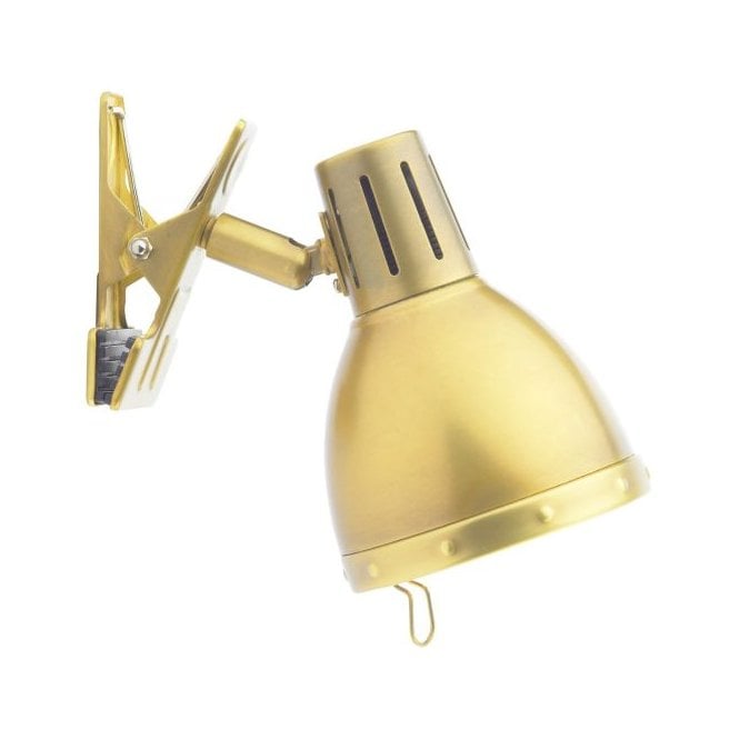 Osaka Clip On Spotlight in Brushed Brass