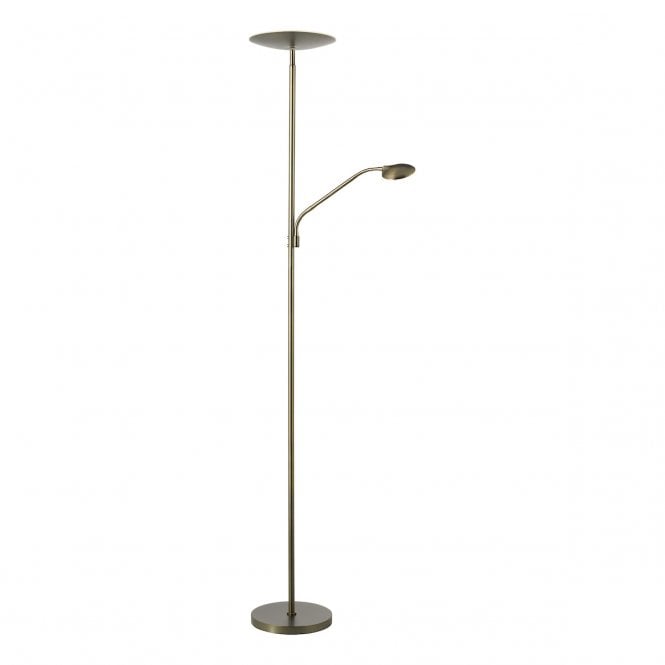 Osbert LED Mother & Child Floor Lamp in Satin Bronze
