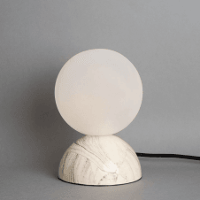 OVATA Marbled Ceramic Glass Ball Table Lamp