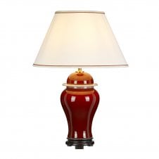 Oxblood Table Lamp
