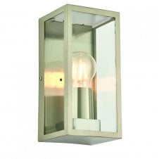 OXFORD stainless steel and glass outdoor box wall light