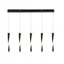 PADDLE Led 5 Light Bar Ceiling Pendant Black