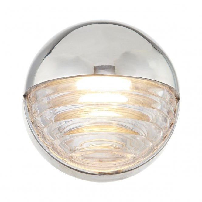 Palais Small LED Wall Light - Polished Nickel