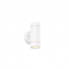 Palin 2 Light Outdoor Wall Light IP44 7W - Gloss White
