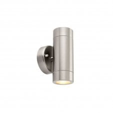 Palin 2 Light Outdoor Wall Light IP44 7W - Stainless Steel