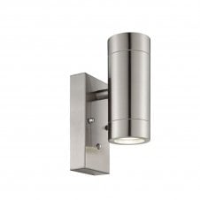 Palin Photocell Dusk Till Dawn Sensor Outdoor Wall Light IP44 7W - Stainless Steel
