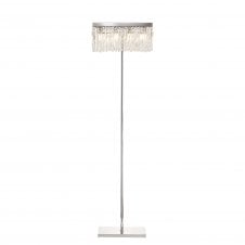 PARAGON 50x15cm Rectangular Floor Lamp | 4 Light E14 | Polished Chrome and K9 Crystal | Handcrafted