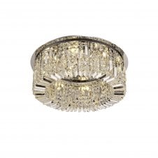 PARAGON Ceiling Fitting Polished Chrome and Real Crystal