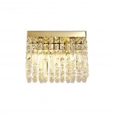 PARAGON Gold Wall Light Real Crystal