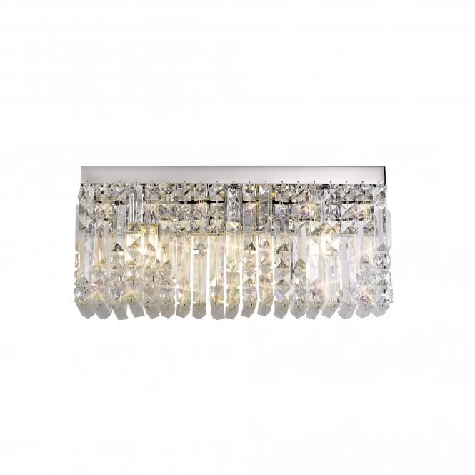 PARAGON Large Crystal and Chrome Wall Light