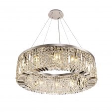 PARAGON Modern Ceiling Light Crystal Polished Chrome