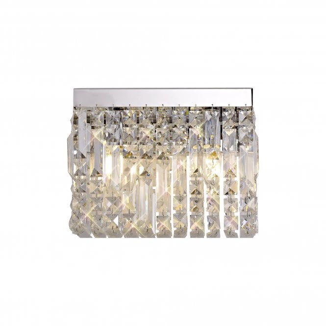 PARAGON Wall Light High Quality Crystal and Chrome.
