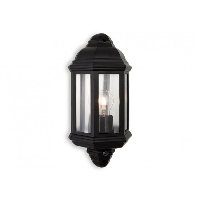 PARK 1 Light Wall Light with PIR Black Polycarbonate